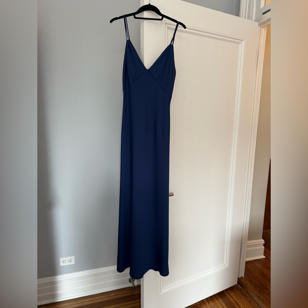 Alice and Olivia Kiro Indigo Long Dress (Size 4)